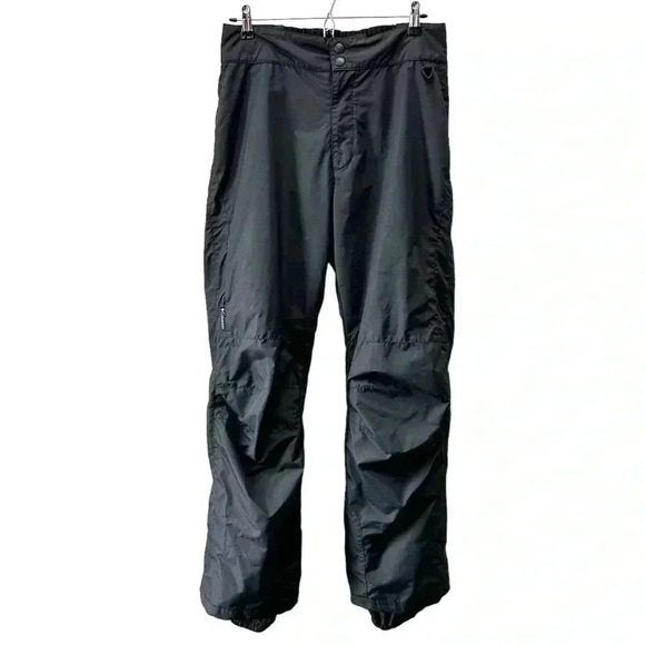 Columbia Ski Snowboard Nylon Pants Waterproof Outdoor Splash Storm Black Medium - Picture 1 of 14